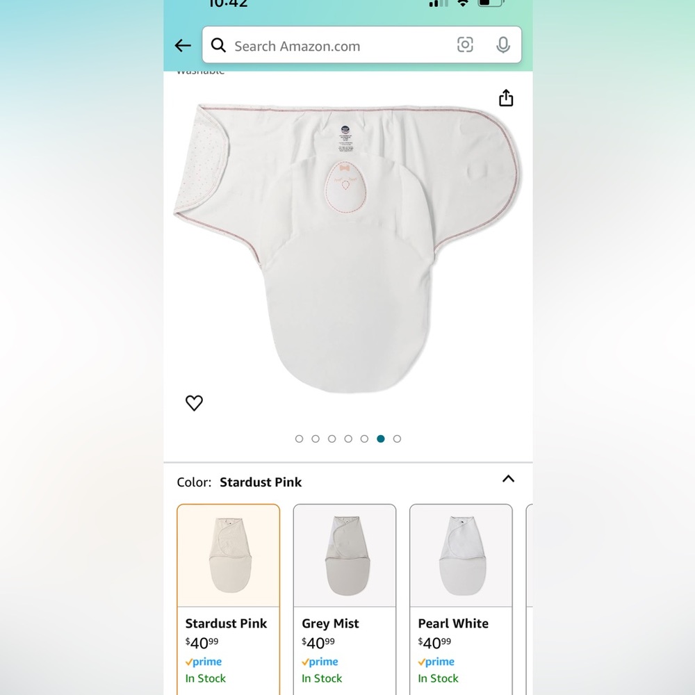 Nested Bean Swaddle 0-6